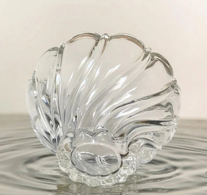 Vintage Mikasa Swirl Flower Crystal Glass 10” Bowl , Fruit Bowl , Serving Bowl , Kitchen Decor , Orrefors Style Flower Bowl Dish - Timeless Treasures  Emporium1